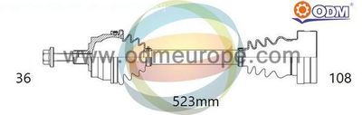 Приводной вал Multiparts 18-215420 для VW ARTEON