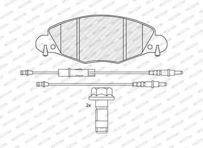 SET PLACUTE FRANA FRANA DISC FERODO FDB1412 2