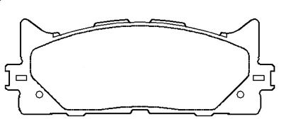 ASVA AKD-562H Тормозные колодки и сигнализаторы  для TOYOTA CAMRY седан (_V4_) 2.4 (ACV40_)