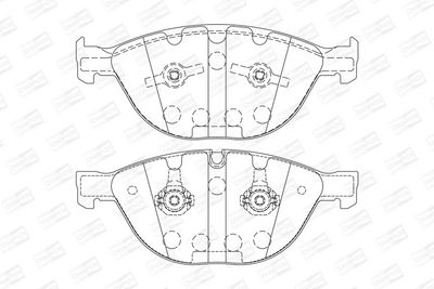 BREMSBELAGSATZ SCHEIBENBREMSE CHAMPION 573150CH 1
