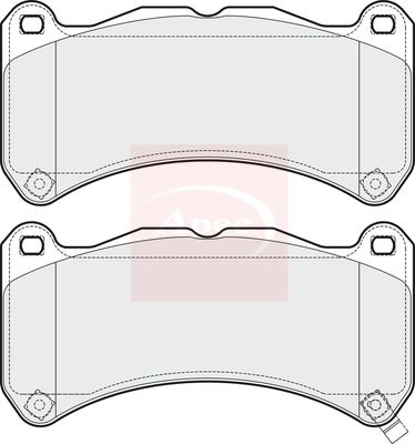 APEC Brake Pad Set, disc brake PAD1666