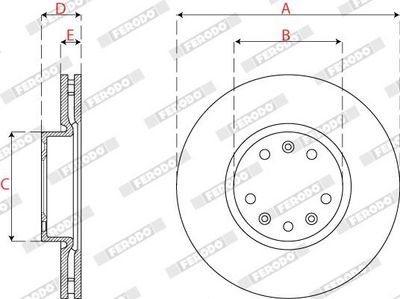 DISC FRANA FERODO DDF2782C 2