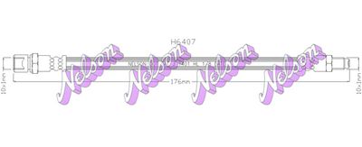 спирачен маркуч KAWE H6407