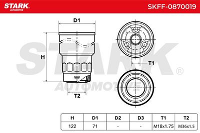 горивен филтър STARK SKFF-0870019