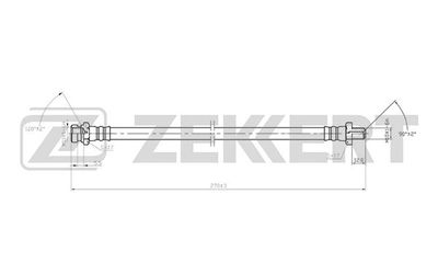 Тормозной шланг ZEKKERT BS-9412 для DODGE AVENGER
