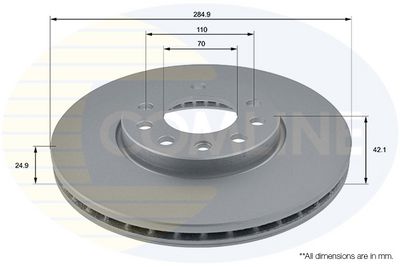 спирачен диск COMLINE ADC1108V