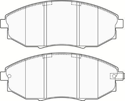 Комплект тормозных колодок, дисковый тормоз FIT FP1031 для CHEVROLET (SGM) EPICA