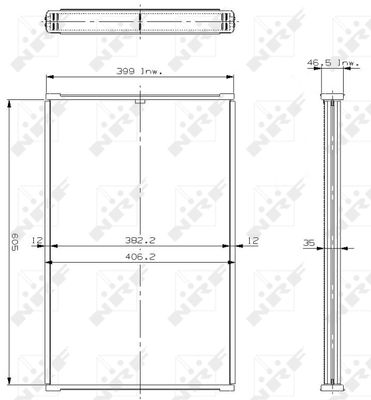 NRF 17111 Радиатор охлаждения двигателя для PEUGEOT 504 Break (D_, F_) 2.3 D (D40, F40)
