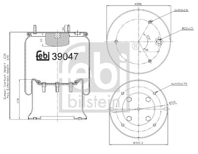 FEBI BILSTEIN Federbalg, Luftfederung (39047)