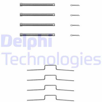Комплектующие, колодки дискового тормоза DELPHI LX0165 для LAND ROVER 110/127