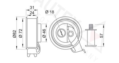 ROLA INTINZATOR CUREA DISTRIBUTIE AUTEX 641753 1