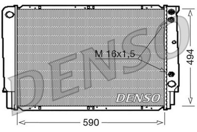 Радиатор, охлаждение двигателя DENSO DRM33053 для VOLVO 960