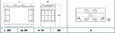 startovací baterie EXIDE EG1250