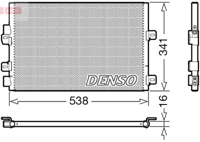 DENSO DCN23028 Радиатор кондиционера  для RENAULT KANGOO (Рено Kангоо)