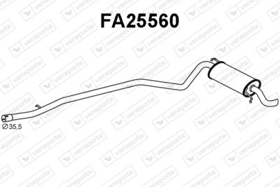 Глушитель выхлопных газов конечный VENEPORTE FA25560 для FIAT SEICENTO