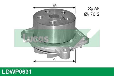 POMPă DE APă RăCIRE MOTOR LUCAS LDWP0631