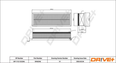 LUFTFILTER DR!VE+ DP1110100346 7