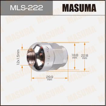 MASUMA MLS-222 Болт кріплення колеса для HONDA (Хонда)