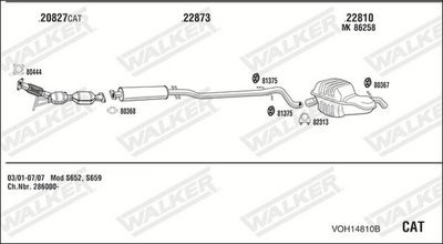 SISTEM DE ESAPAMENT WALKER VOH14810B