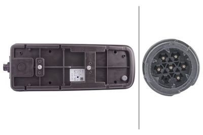 Achterlicht Links (LED, 24V, met indicator, anti-fog licht, achteruitrijlicht, met stoplicht, parkeerlicht, reflector, zijspeling) past: MAN TGX I 01.14-09.21