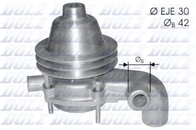 DOLZ Hulpwaterpomp (koelwatercircuit) (B112)