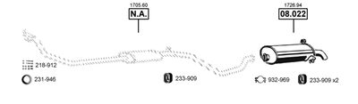 Układ wydechowy ASMET PE082050