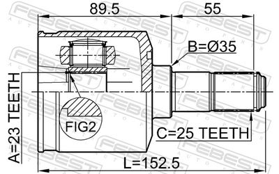 Joint Kit, drive shaft 1211-LAN