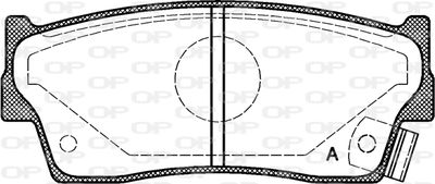 Комплект тормозных колодок, дисковый тормоз OPEN PARTS BPA0289.02 для SUZUKI X-90