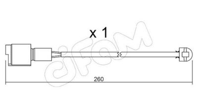 SENZOR DE AVERTIZARE UZURA PLACUTE DE FRANA