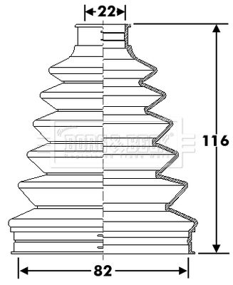 Bellow, drive shaft Borg & Beck BCB6285