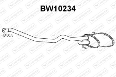 Глушитель выхлопных газов конечный VENEPORTE BW10234 для BMW X5