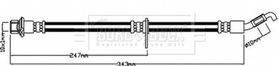 Brake Hose Borg & Beck BBH8218