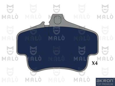 Комплект тормозных колодок, дисковый тормоз AKRON-MALÒ 1051239 для PORSCHE CAYMAN