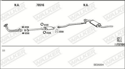 SISTEM DE ESAPAMENT WALKER SE20204