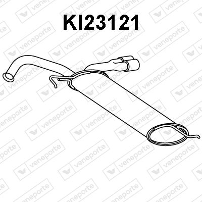Глушитель выхлопных газов конечный VENEPORTE KI23121 для KIA PICANTO