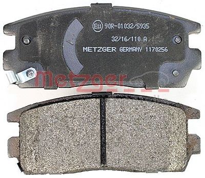 BREMSBELAGSATZ SCHEIBENBREMSE METZGER AUTOTEILE 1170256 2