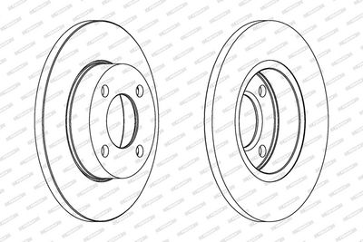 Remschijf set (2 stuks) Voor Links/Rechts past: AUDI 100 C1, 100 C2, 100 C3, 80 B3, 90 B3 1.4-2.1 11.68-10.91