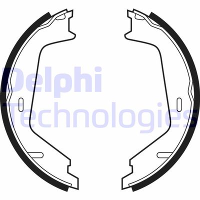 Комплект тормозных колодок DELPHI LS1884 для VOLVO XC70