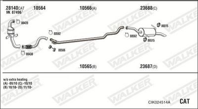 SISTEM DE ESAPAMENT WALKER CIK024514A