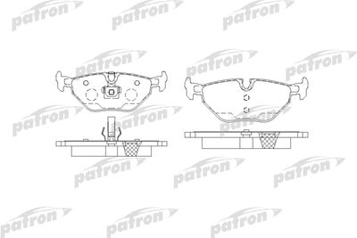 Комплект тормозных колодок, дисковый тормоз PATRON PBP1301 для SAAB 9-5