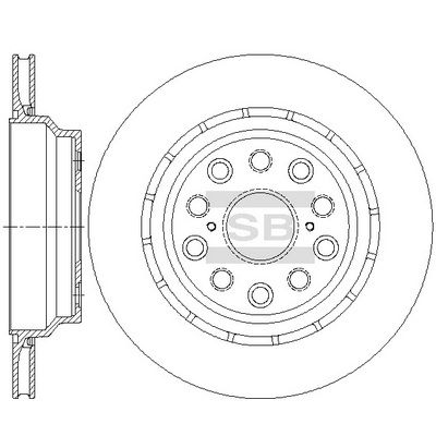 Hi-Q SD4654 Тормозные диски  для LEXUS LS (Лексус Лс)