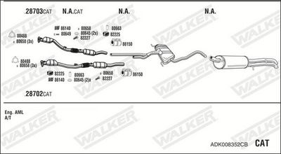 Изпускателна система WALKER ADK008352CB