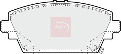 APEC Brake Pad Set, disc brake PAD1043
