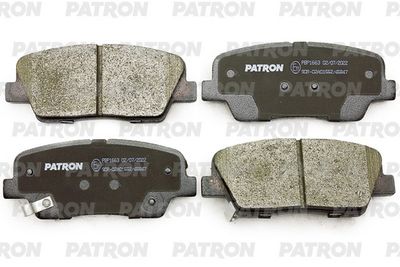 PATRON PBP1663 Тормозные колодки и сигнализаторы  для HYUNDAI  (Хендай Еqуус)