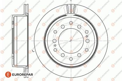 Тормозной диск EUROREPAR 1667852880 для TOYOTA FJ CRUISER