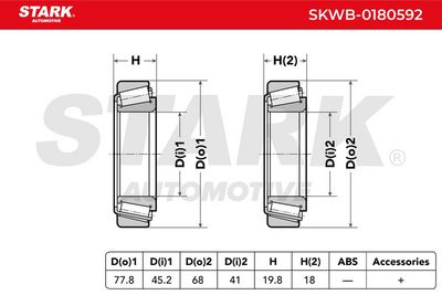 комплект колесен лагер STARK SKWB-0180592