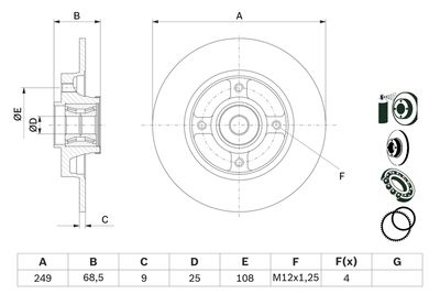 Brake Disc 0 986 479 E72