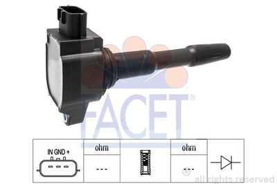 Катушка зажигания FACET 9.6513 для SMART FORFOUR