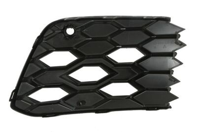 Voorbumper afdekking Voor Links (met parkeersensor gaten, plastic, zwart, GTI) past: VW GOLF VIII 07.19-05.24
