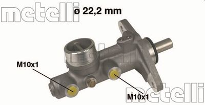 Главный тормозной цилиндр METELLI 05-0214 для HONDA INTEGRA